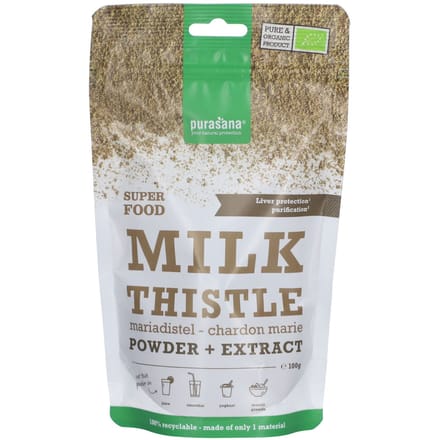 Purasana Vegan Mariadistel Poeder + Extract BIO 100 g