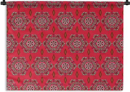 Wandkleed - Wanddoek - Mandala - Design - Bloem - 120x90 cm - Wandtapijt