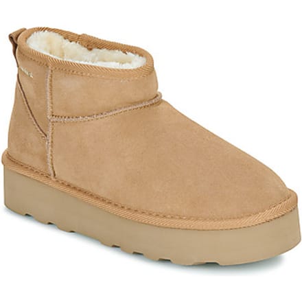 S.Oliver Plateau Gevoerde boots cognac Suede - Dames - Maat 40