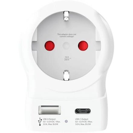 SKross Europe to US USB AC20PD