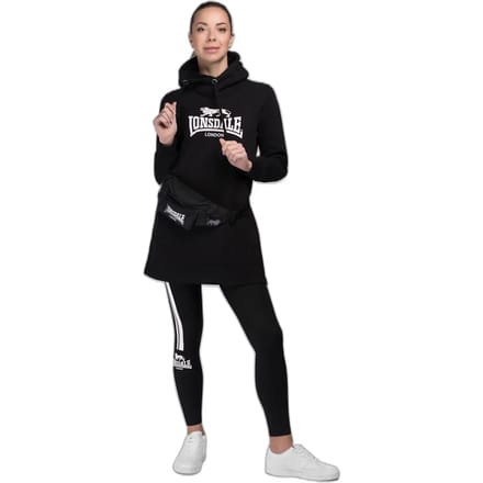 Lonsdale dameshoodie Pitlessie-sweatjurk met capuchon