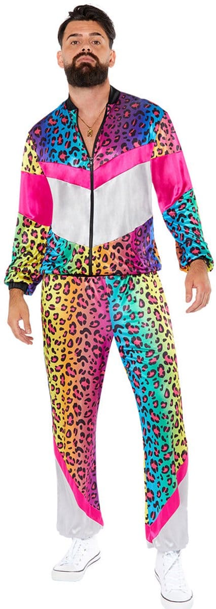 Neon Rainbow Leo joggingpak unisex maatM/50