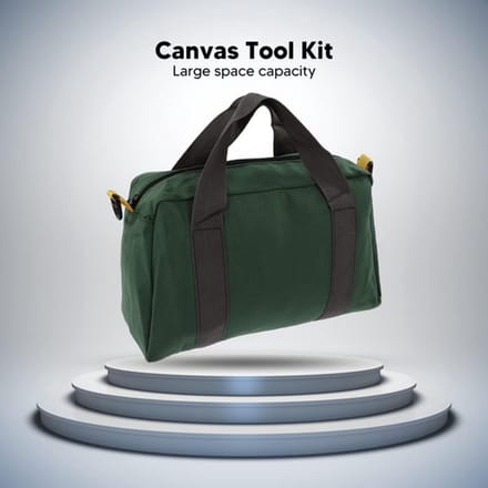 Gereedschapstas Waterdicht - Canvas Draagtas - Brede Mond - Heavy-Duty - Multitooltas - Sterk Draagvermogen - Werktas