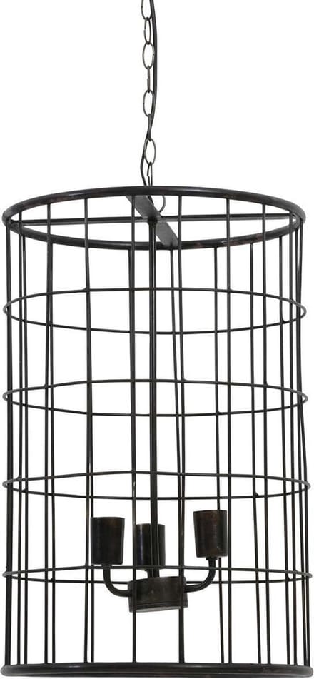 Light & Living Hanglamp  BINTY Ø40x60 cm  -  zwart zink