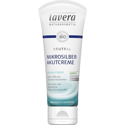 Lavera Gezichtsverzorging Microzilver acute crème Dagopvang Dames 75 ml