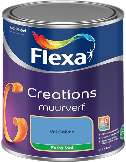 Flexa - Creations Muurverf Extra Mat - Vol Golven - Mengverf - 1 L