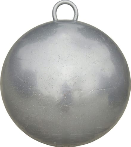 Skippybal 70cm Zilvergrijs met Glitter