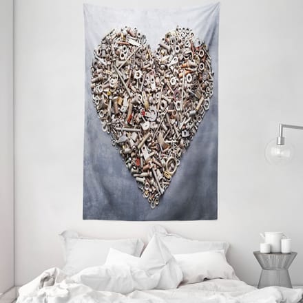ABAKUHAUS Landschapstapijt, meer, 140 x 230 cm, groen