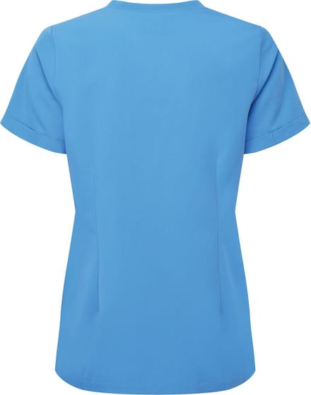 Schort/Tuniek/Werkblouse Dames M Onna Ceil blue 42% Polyester, 33% , 19% Viscose, 6% Elasthan
