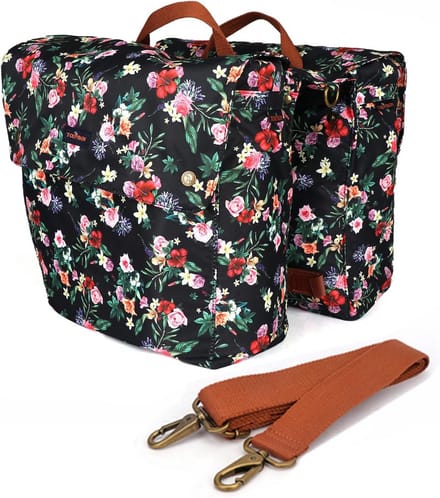 Waterdichte Dubbele Fietstas Achtertas Canvas Bagage voor Dames