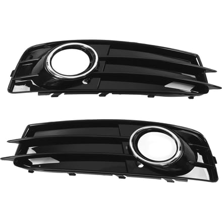 Voorbumper Mistlamp Onderste Grille Afdekking Sierlijst Gegalvaniseerd 8P0807682 Vervanging voor A3 8P 2009‑2012 black