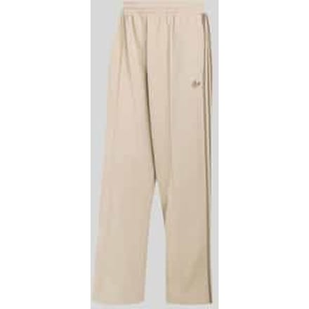 Loose fit sweatbroek van katoenmix met persplooien