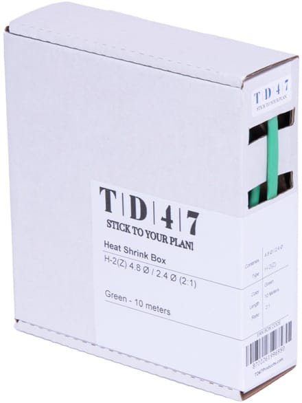 TD47 Krimpkous Box H-2(Z) 4.8Ø / 2.4Ø 10m - Groen