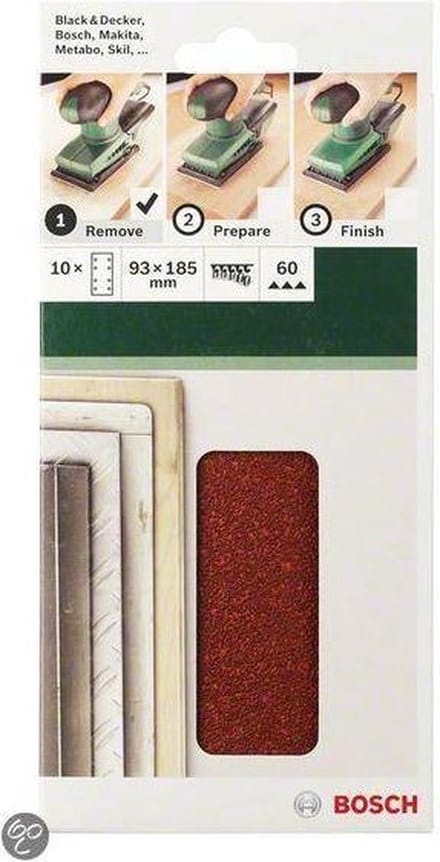 Bosch SLIBEBL 93X230MM K80 RW 8HUL 10 STK GL