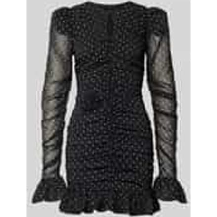 Slim fit mini-jurk met rimpelingen
