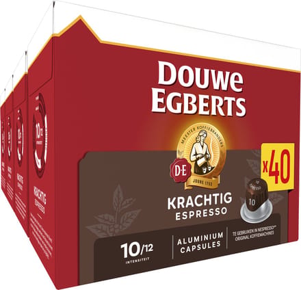Douwe Egberts Espresso Krachtig - Intensiteit 10/12 - 5 x 40 capsules
