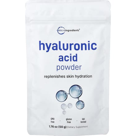 Micro Ingrédients, Poudre d'Acide Hyaluronique, 50g (1,76 oz)