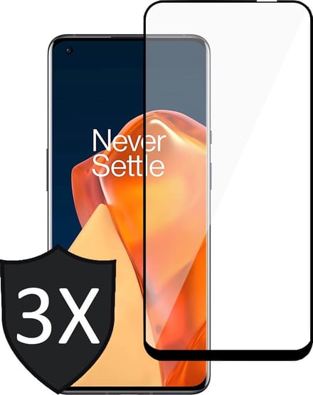 Screenprotector geschikt voor OnePlus 9 Pro - 3x FullGuard Screen Protector