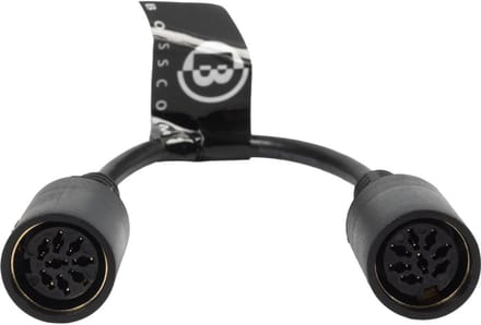BOSSCOM DIN 8-pins / Powerlink PL8 koppelstuk voor B&O | zwart | 0,10 meter
