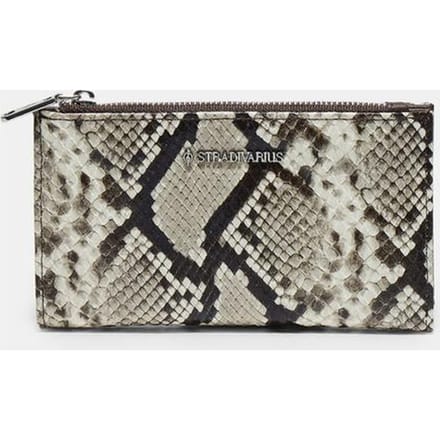 Stradivarius Basic portemonnee met slangenprint  Steen OS