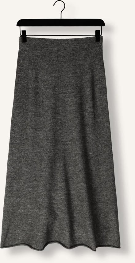 EDITED Panja Knit Skirt Rokken Dames - Donkergrijs - Maat 38