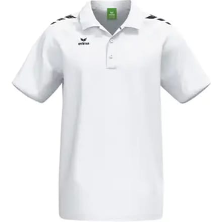 Erima Cmpt 3 Wings Polo Heren - Wit / Zwart | Maat: S