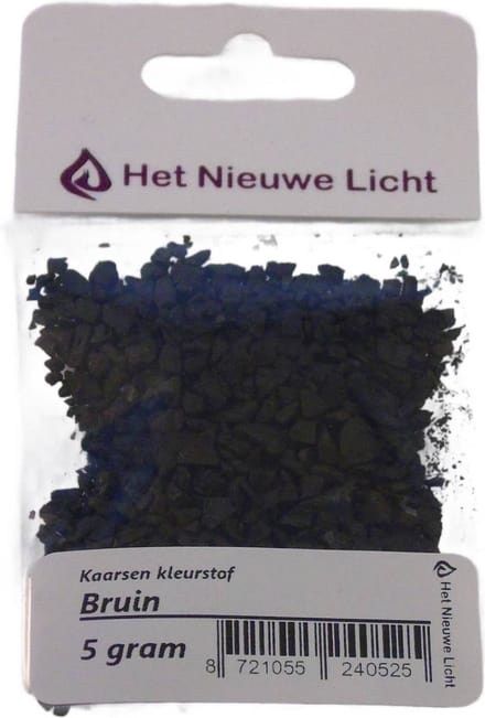 Het Nieuwe Licht ® - Kaarsen kleurstof - BRUIN - 5 gram