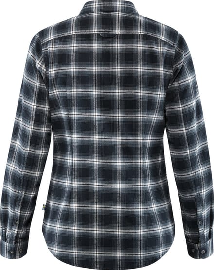 Fjallraven Övik Flannel Dames Shirt Dark Navy S