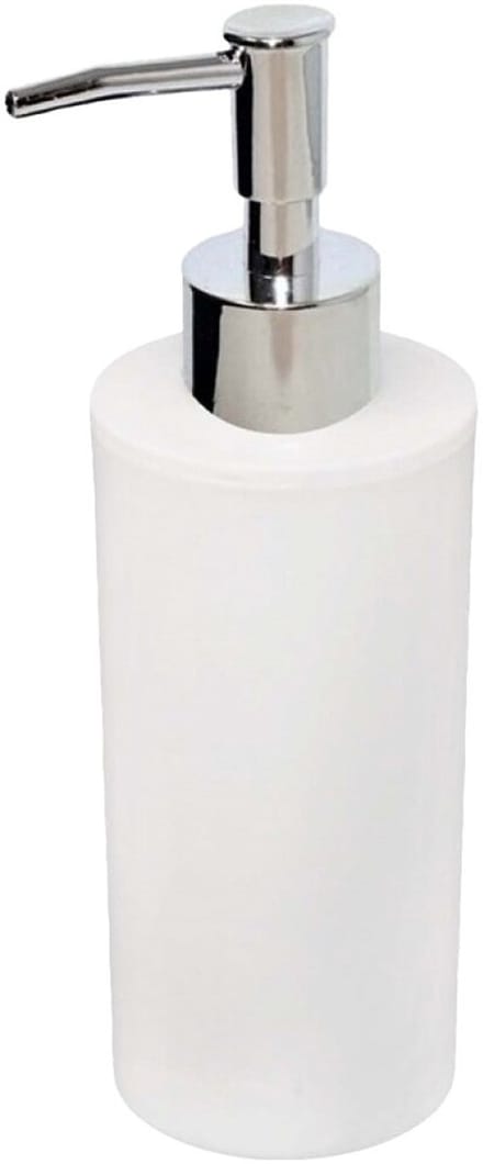 Concorde Zeeppompje - kunststof - wit - D8 x 20 cm - zeepdispenser