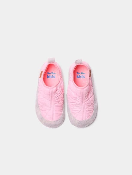 Kinderslippers van vilt en gewatteerde stof | LIOR-UM