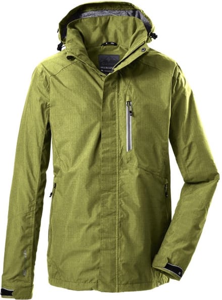 Killtec heren zomerjas - functionele zomerjas heren - donker lime - 34723 - maat M