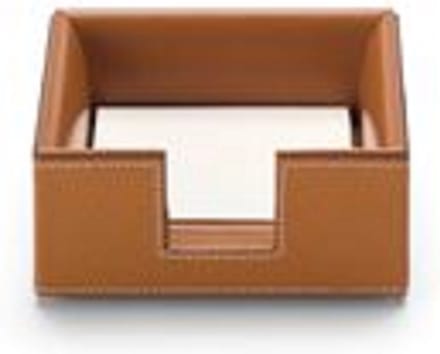 Graf von Faber-Castell - Notelet box Pure Elegance - cognac (12,5 x 12,5 x 5,5cm)
