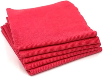 CRIJNS - Coating Towel - 320GSM Edgeless - 40x40cm - Red - 5-Pack