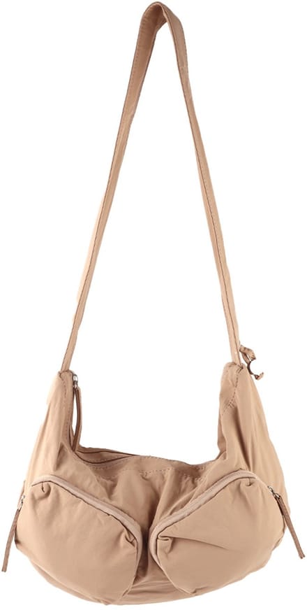 Giuliano Nylon crossbody heuptas Miloua - Dames - Taupe