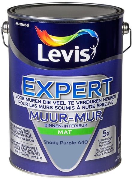 Levis - Expert Muur Binnen Mix - Shady Purple A40 - Mengverf - 5 L