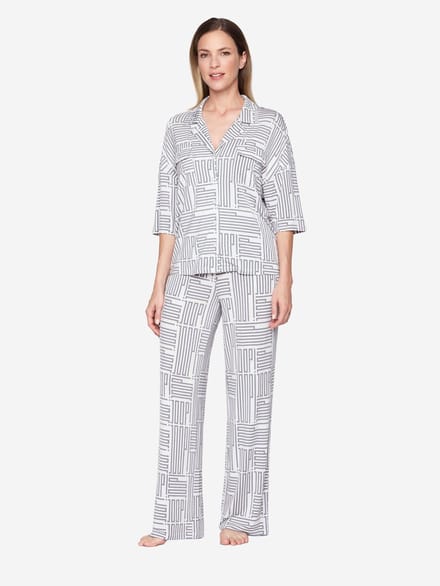 Joop! Pyjamahose Modern Deco