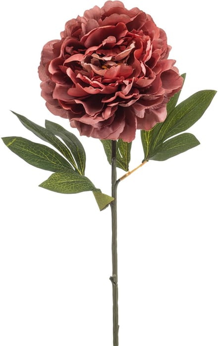 Emerald - Kunstbloem Pioenroos 77cm oudroze - Kunstplant voor binnen