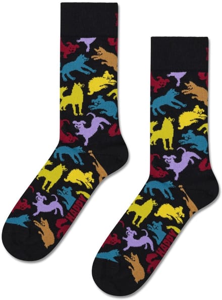 Happy Socks unisex sokken dog zwart