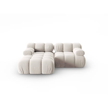 Modulaire-3-zitshoekbank Tropea links velvet | Milo Casa