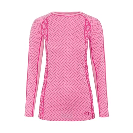 Kari Traa Lekker Lange Mouwen Basislaag Roze M Vrouw