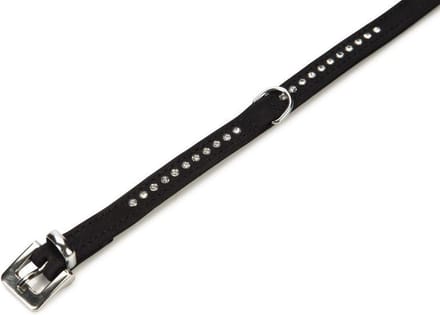 Beeztees Buffalo - Halsband Hond - Leer - Zwart - 30-36 cm