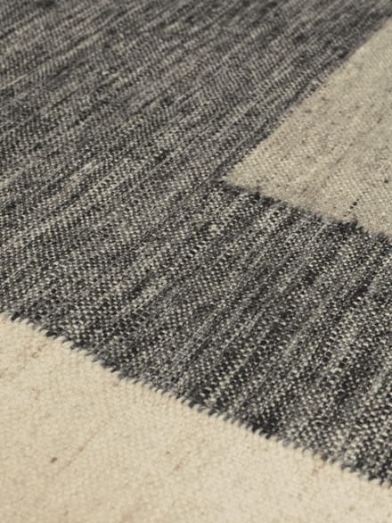 Ferm Living - Tafelloper - houtskool/offwhite - meerkleurig