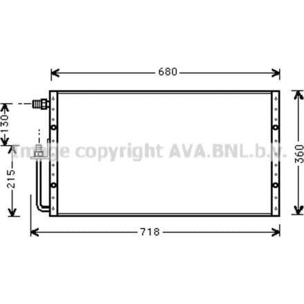 Condensator, airconditioning HIGHWAY AUTOMOTIVE UV5096