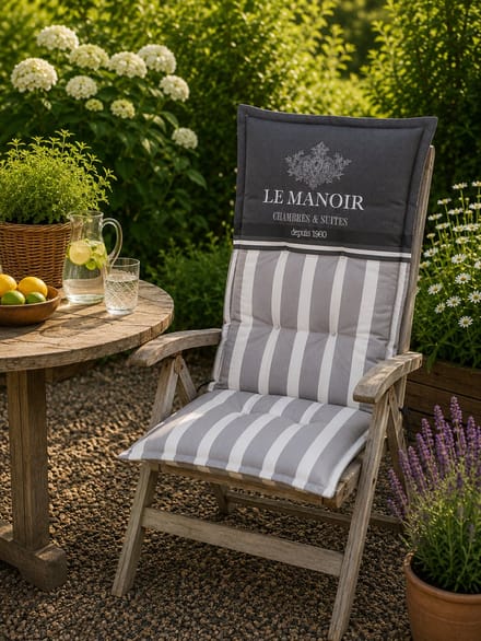 Madison Tuinstoelkussen hoge rug 50x123 cm Le manoir