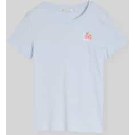 Tom Tailor Denim - T-shirt met print - Maat S - mountain sky blue