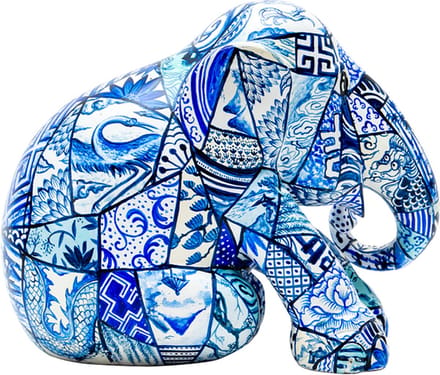 Elephant Parade - Porcelain Patchwork - Handgemaakt Olifanten Beeldje - 30cm
