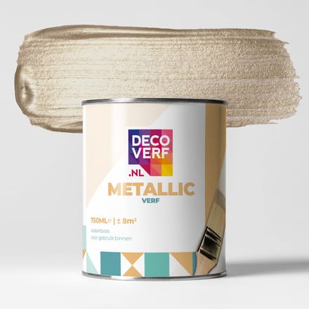 Decoverf metallic verf champagne, 750ml