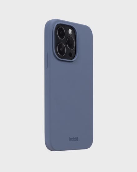 Holdit Silicone Case geschikt voor Apple iPhone 15 Pro - Pacific Blue