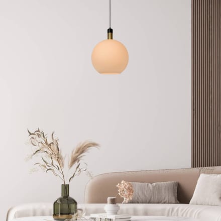 Lucide JULIUS - Hanglamp - Ø 40 cm - 1xE27 - Opaal