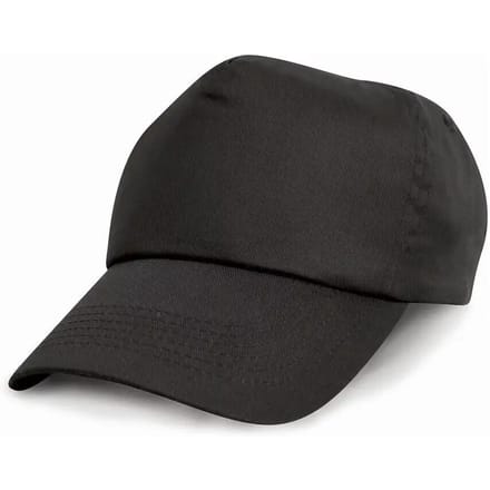 Result Junior Cotton Cap RH05J - Black - One size